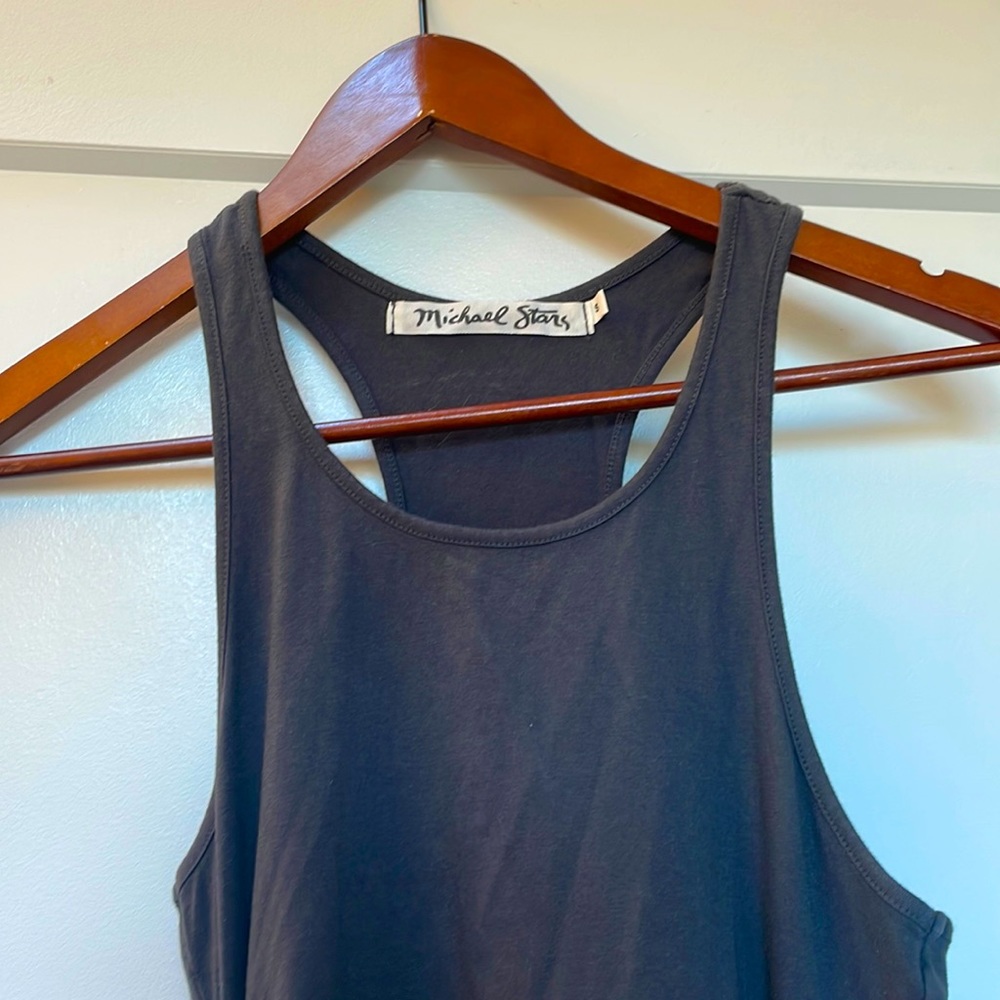 💵BOGO - stretchy racer back midi length dress.
